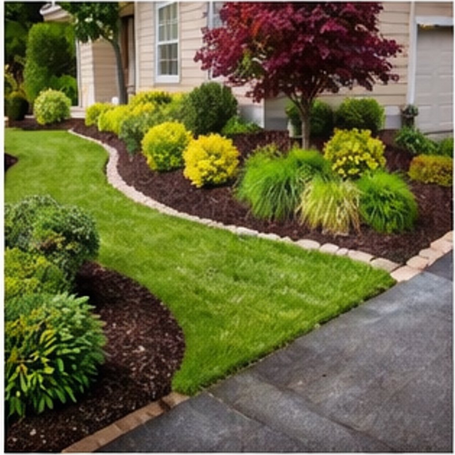 Mulch garden bed