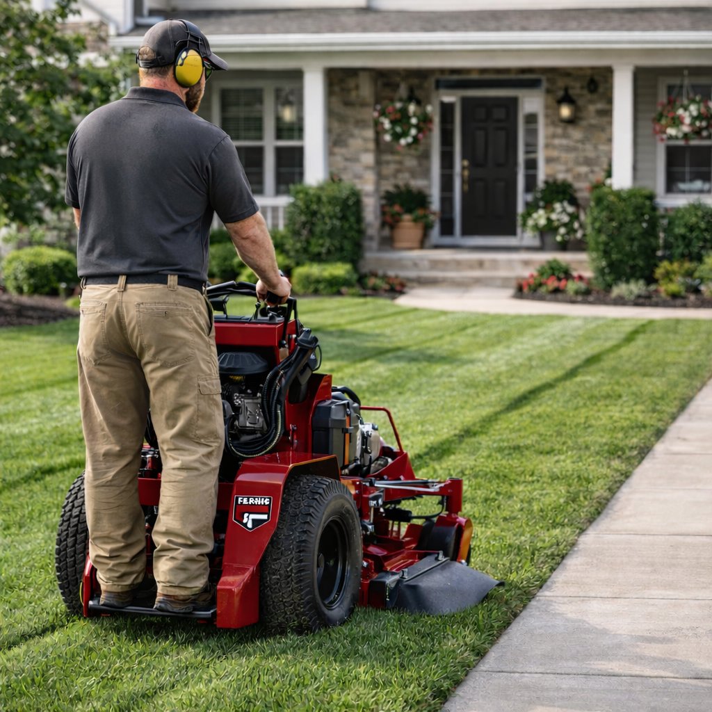 Lawn mowing service
