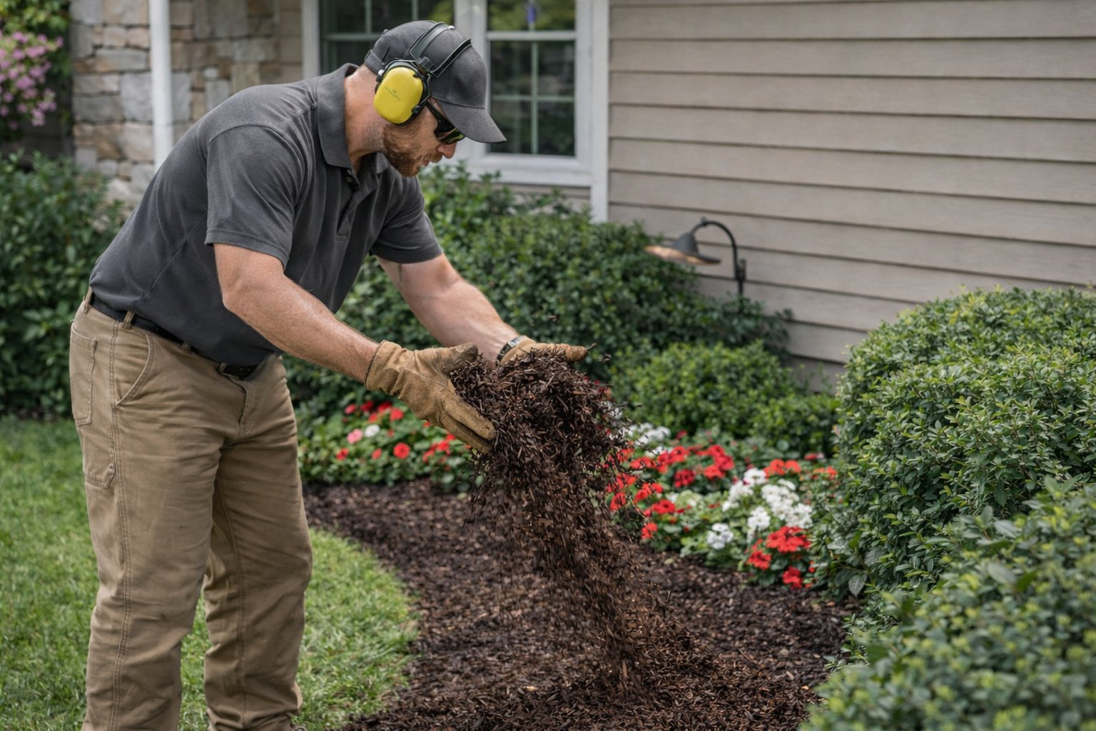 Mulch installation service